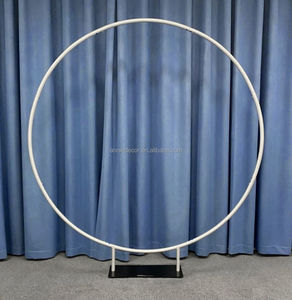 Moderno 6.6 FT Portatile Argento Arco Rotondo in Alluminio Cornice Fiore Palloncino <span class=keywords><strong>Espositore</strong></span> per la Festa di Nozze di Evento Decorazione - Product Image 3