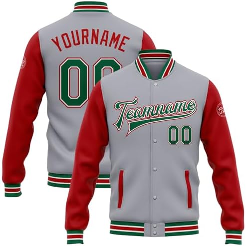 Gray-red-kelly Green