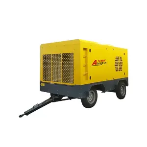 Long Service Life 459cfm 13bar 132Kw Diesel Portable Screw Air Compressor For Bulk Cement