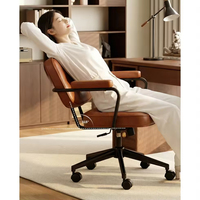 Silla de Oficina de Cuero Estándar para Uso Diario, Duradera, Capacidad de 110 kg, Giratoria, Logotipo Personalizado al por Mayor, Cumple con REACH, OEM, ODM