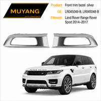 Bordure de garniture avant de haute qualité, argentée, pour Land Rover Range Rover Sport 2014-2017 LH/RH OE LR045049-B, LR045048-B, accessoires de carrosserie