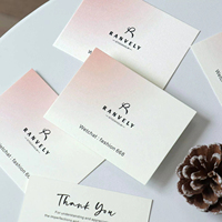 Cartes de remerciement de luxe avec logo personnalisé imprimé, cartes VIP pour marque de vêtements, étiquettes et cartes en papier pour bijoux