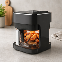 KA10005 Four à Friture Électrique Grande Capacité 5.1-6.0L en Acier Inoxydable, Grill, Déshydrateur, Protection Contre la Surchauffe, Économie d'Énergie, pour VR