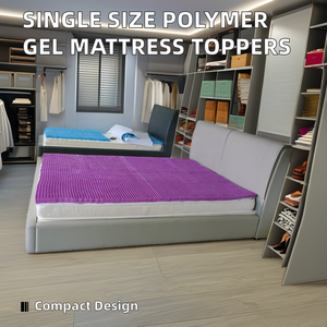Wholesale <strong>Single</strong> Size Polymer Gel Grid <strong>Mattress</strong> <strong>Toppers</strong> Folding Waterproof and Washable Hospital <strong>Bed</strong> Pads <strong>for</strong> Summer Use - Product Image 5