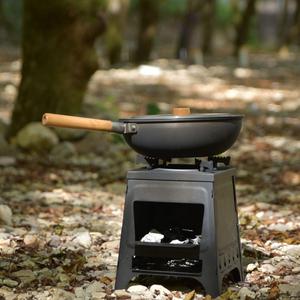 موقد خارجي من الفولاذ الكربوني الأكثر مبيعًا، موقد صناعي صديق للبيئة يعمل بالحطب، محمول للتخييم والتدفئة/الطهي - Product Image 6