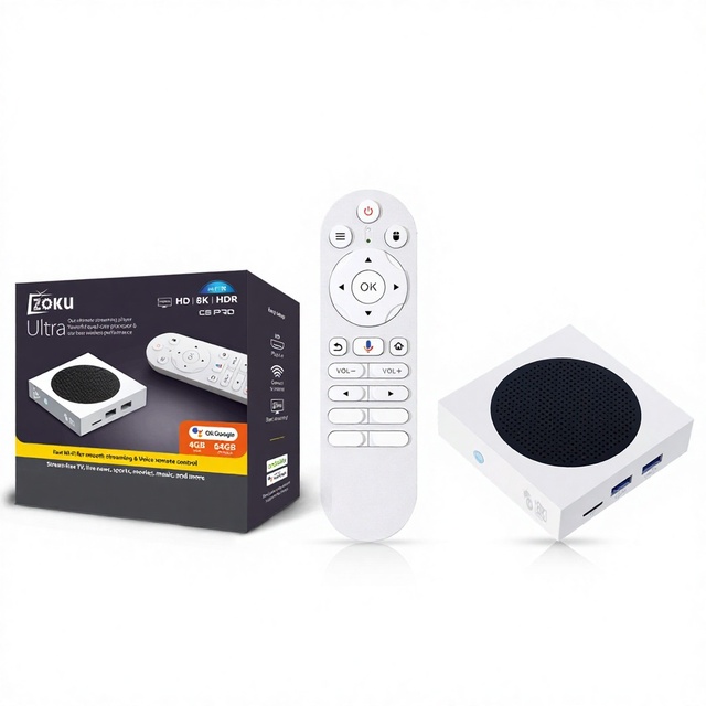 Zoku C5pro Android Tv Box H618 Chipset ram Rom 4+64GB Ai Set Top Box Tv Stick 4k 8k Voice Remote Control Tv Stick