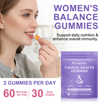 Acentiallabs US Stock Gummies pour la Santé Vaginale Équilibre du pH pour Femmes Soutien Immunitaire Bacillus Coagulans Suppléments à Base de Plantes