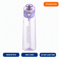 Bouteille à couvercle rebondissant, sans BPA, de qualité alimentaire, étanche, compatible lave-vaisselle, idéale pour le camping et les activités sportives en extérieur
