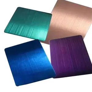 सस्ते कीमत दर्पण स्टेनलेस स्टील शीट ब्लू स्वनिर्धारित सजावटी रंग चादरें