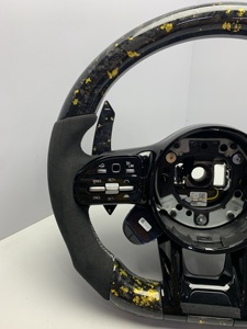 Volante Deportivo Personalizado con LED, ALCANTARA y Fibra de Carbono para Mercedes-Benz Serie W213 W463 W222 G63 C43 GLS53 GT50 <span class=keywords><strong>A45AMG</strong></span> - Product Image 5