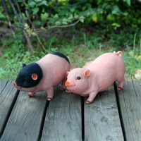 Nuevas ideas de productos 2024 tendencia gran cerdo gordo estatua escultura decorativa cerdo jardín adornos animales artesanías estatuilla resina