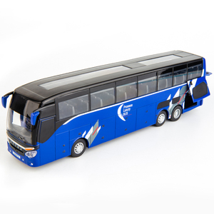 Đồ chơi xe buýt mô hình đúc kim loại tỷ lệ 1:32 bán chạy, xe đồ chơi lớn có đèn và nhạc - Product Image 4