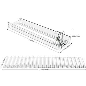 Organisateur de chewing-gum Snus de 28 cm de longueur, système de poussoir automatique à ressort rond pour présentoir de bocaux - Product Image 6
