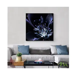 3d Abstracte Vlinder En Bloem Canvas Poster Art Print Muurfoto Home Decor Olieverfschilderij Op Canvas Posters En Prints Art P