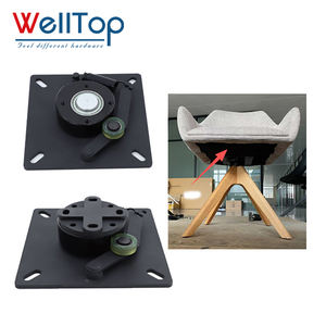 Nouveautés Accessoires de meubles Quincaillerie Mécanisme de rotation à 360 degrés Plaque pivotante noire Base de chaise de bureau rotative - Product Image 2