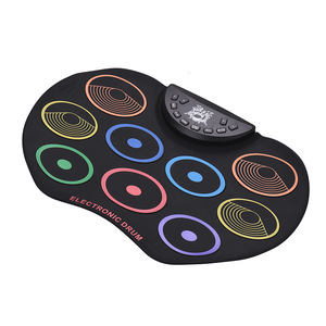 Alta calidad suave de silicona plegable de regalo de los <span class=keywords><strong>niños</strong></span> tambor <span class=keywords><strong>musical</strong></span> tambores - Product Image 1
