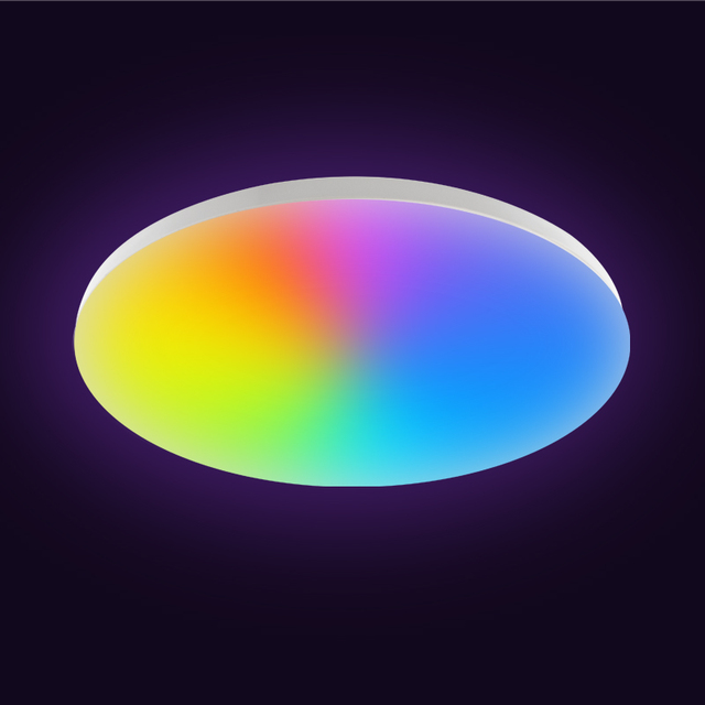 Vertex Hot Sales TUYA RGB CCT Adjustable Smart Led Ceiling Light App Control Fixture Flush Mount Ceiling Lamp CE