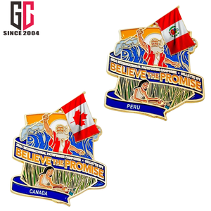 15年の工場カスタム信じる約束2024パスファインダークラブカンポリーメタルエナメルラペルピン韓国旗 - Product Image 4