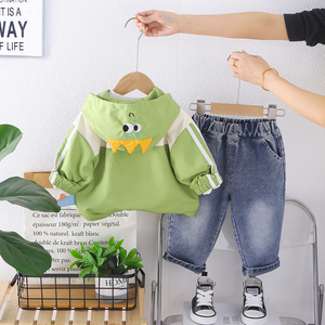 Chaqueta de Dibujos Animados de Moda con Cremallera para Niños, Nueva Colección Primavera-Otoño 2026, Diseño de <span class=keywords><strong>Dinosaurios</strong></span> - Product Image 4