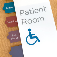 Plaque de porte personnalisée en acrylique pour bureau ou hôpital, lettres 3D en relief, signalétique de nom de pièce et de direction