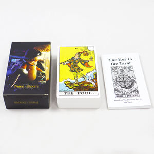 Cartes de tarot <span class=keywords><strong>oracle</strong></span> à sublimation personnalisées avec livre d'instructions, carte de tarot de chat imprimée en usine, nouveau design - Product Image 4