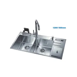 Chinese Custom Handmade Kitchen Square Import Quality Farm House Kichen Stainless Steel Sink