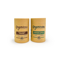 Bon prix d'usine Emballage en papier Récipient en carton kraft Tubes en papier pour capsule de complément alimentaire