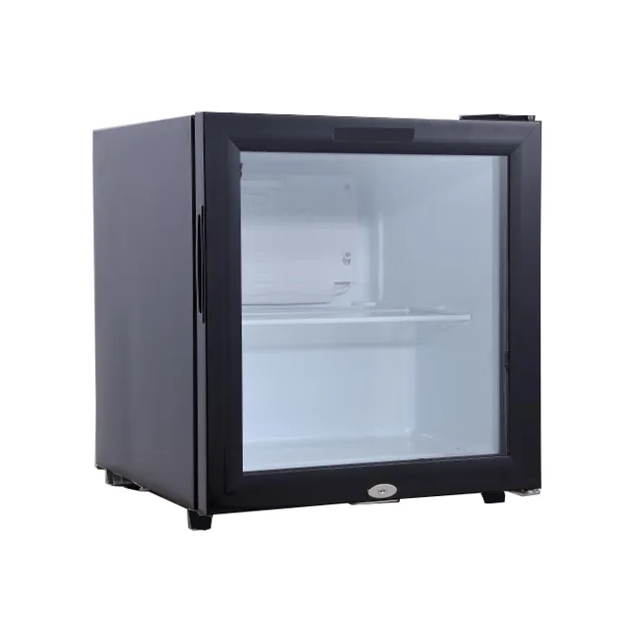 Uso domestico Display congelatori frigoriferi 50L a porta singola Smart frigoriferi all'ingrosso ODM vetro porta frigo frigorifero