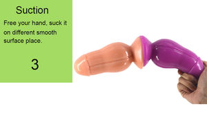 CHGD016小さなトマトアナルプラグペニスマッサージマシンエイリアンシェイプアナルプラグ男性用サクションカップ大人のおもちゃ - Product Image 6
