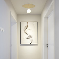 Lustre rond au design moderne et simple, éclairage LED suspendu, nouveau modèle 2022 pour couloir et salle de bain