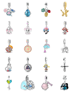 Conjunto de Tres Piezas, Colgante de Flamenco y El Principito, Joyería, Cuentas, Pulsera, Accesorio para <span class=keywords><strong>Mujer</strong></span>, Plateado, Dorado - Product Image 1