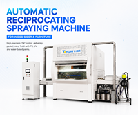 Machine de pulvérisation automatique de peinture UV/PU/aqueuse pour meubles, armoires, panneaux de bois, portes - Marque Taisan, pompe facile à utiliser