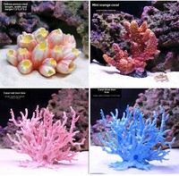 OG-219 Vente en gros de corail artificiel en résine non toxique, ornement pour aquarium, cachette pour poissons marins, décoration de paysage marin