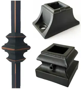 Most Popular Ornamental Indoor Iron Stair Parts