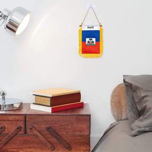Tissu en Satin Double face personnalisé avec franges, pour fenêtre, rétroviseur de voiture, bannière, drapeau fanion, fourniture d'usine - Product Image 5