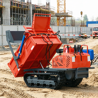 Minidumper Compacto con Motor Diésel, Tipo Crawler, de 2 Toneladas, con Gran Tracción para Carga y Transporte de Piedras