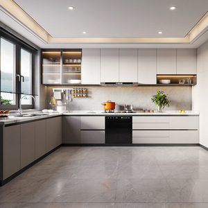 Gabinetes de Cocina Modernos de Madera Personalizados de Fábrica e Islas con Diseño Multifuncional Ecológico para Muebles de Cocina - Product Image 4