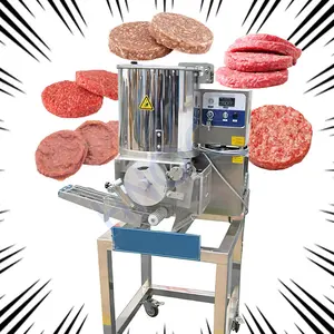 Elektrikli büyük tam otomatik patates sığır burger patty et pirzola kalıplama biçimlendirme makinesi tavuk nuggets makinesi