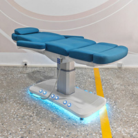 Table de massage portable avec télécommande intelligente pour centre de soins des cils, lit de massage électrique, canapé de physiothérapie