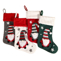 Chaussettes de Noël en gros pour enfants, chaussettes de Noël en peluche pour ranger les bonbons, décorations de Noël