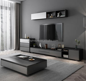 เฟอร์นิเจอร์ห้องนั่งเล่นสไตล์ใหม่ขายส่ง ตู้วางทีวีทันสมัย โต๊ะกาแฟ - Product Image 3
