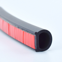 Bande d'étanchéité pour fenêtre de voiture Xinhong, auto-adhésive, EPDM, à nervures plates, avec support pelable pour une étanchéité imperméable