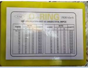 مجموعة حلقات منع التسرب NBR70 الجديدة، 30 حجمًا، أختام مطاطية عالية الجودة في صندوق للإصلاحات الخاصة بالحفارات - Product Image 4