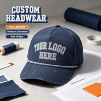 Cappellino da Baseball Personalizzato con Cordino, Blu Navy, Visiera Curva, Ricamo 3D, Cappello Sportivo Unisex, Logo Personalizzato OEM