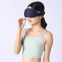 Masque de massage oculaire chauffant 3D sans fil à micro-courant, artisanat textile, pour les yeux