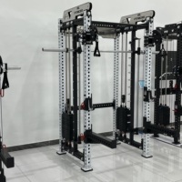 Équipement Commercial professionnel système de poulie multifonctionnel câble de gymnastique entraîneur croisé Multi Smith Machine Squat Rack