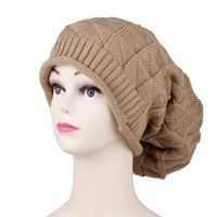 Gorro de Punto Holgado Unisex, Gorro de Invierno Cálido, Gorro de Pelo Largo, Gorro de Pelo Largo para Rastas