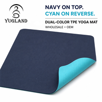 Tapete de Yoga Ortopédico Yugaland de Doble Color TPE, Tapete de Ejercicio Antideslizante de Alta Densidad para Fisioterapia, Proveedor de Fábrica al por Mayor