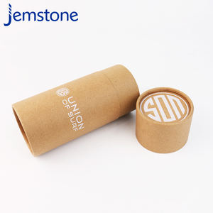 Logotipo impreso de tamaño personalizado lata de papel redonda embalaje artesanal tubo de papel de cartón Kraft - Product Image 3