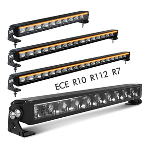 Barre lumineuse LED 4x4 homologuée ECE R10 <span class=keywords><strong>R7</strong></span> Emark R112 avec DRL blanc pour Jeep Wrangler - Product Image 1